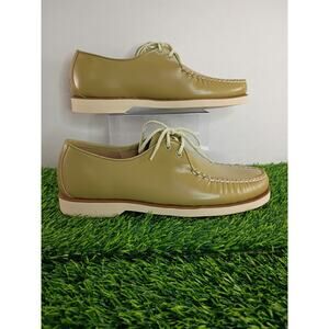SPERRY Top Sider Leather Oxford Olive Sneakers Men’s 10. STS17827